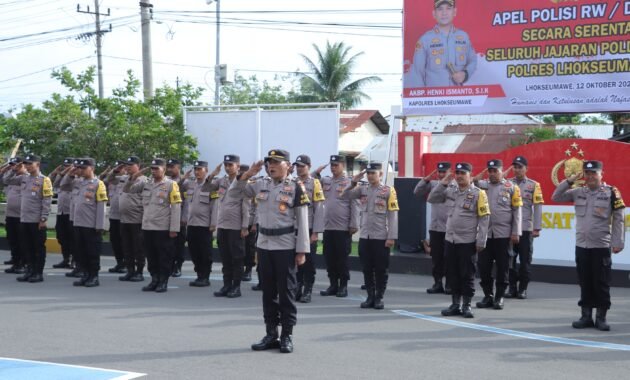 Kapolres Lhokseumawe Pimpim Apel Polisi RW, Ini Harapannya.