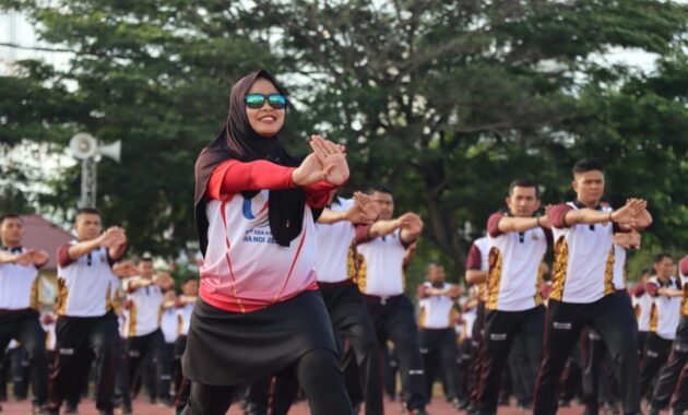Jaga Kebugaran Tubuh, Kapolda Aceh Lakukan Olahraga Bersama