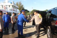 Kapolda Aceh Terjun Langsung Periksa Kapal Patroli Antareja 7007 BKO Baharkam Mabes Polri
