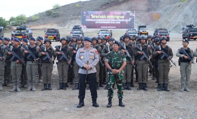 Kapolda Aceh Hadiri Penutupan Pembinaan Tradisi Bintara Remaja Brimob