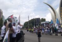 Aliansi Masyarakat Aceh Gelar Aksi Bersatu Bela Palestina di Banda Aceh
