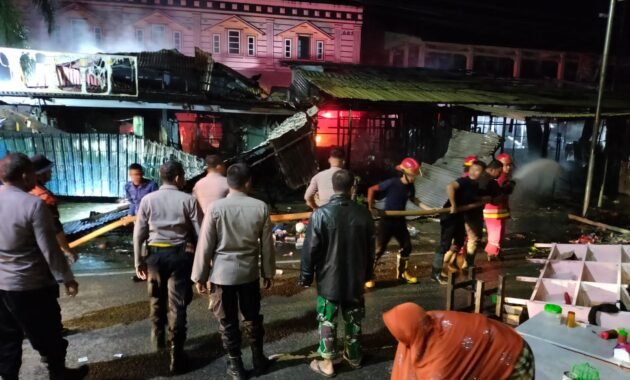 Kebakaran Hebat di Simeulue Berhasil Dipadamkan Dengan Cepat