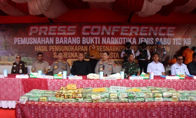 Pimpin Pemusnahan 112 Kg Sabu, Kapolda Aceh: Bila Perlu Pelaku Dihukum Mati