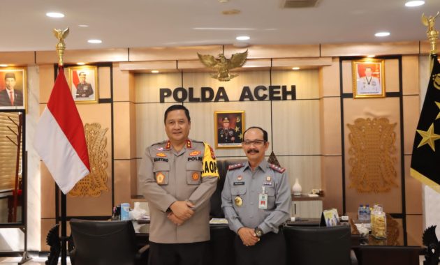 Kapolda Aceh Terima Kunjungan Kakanwil Kemenkumham