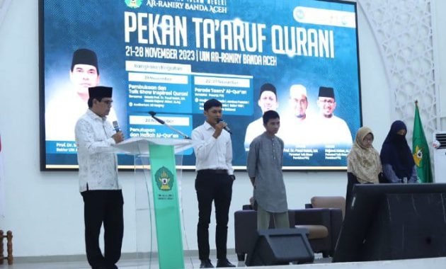 UIN Ar-Raniry Gelar Pekan Ta’aruf Qur’ani (PTQ) Pertama