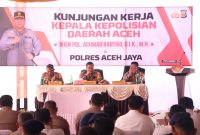 Kunker di Polres Aceh Jaya, Kapolda Ingatkan Personel Jaga Netralitas saat Pemilu