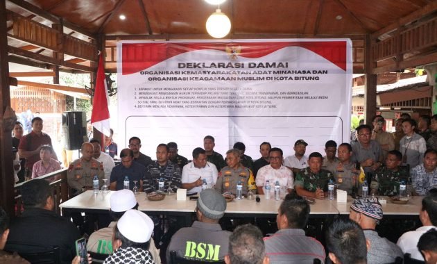 Seluruh Elemen Masyarakat Deklarasi Ciptakan Bitung Damai