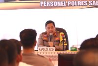 Kapolda Aceh Ingatkan Anggotanya Selalu Bijak dalam Bermedsos