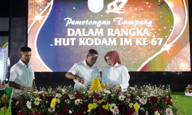 Malam Puncak HUT Kodam IM ke 67 Tahun 2023