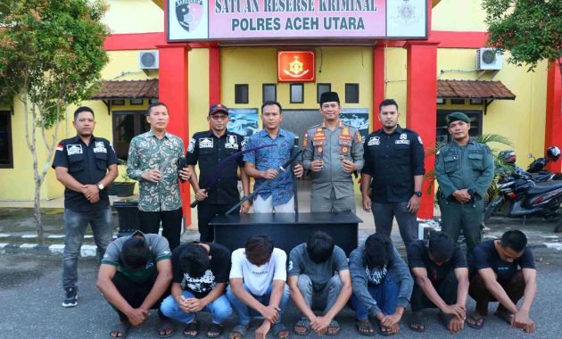 Tujuh Remaja Viral Ala Gangster Diamankan Polisi di Aceh Utara