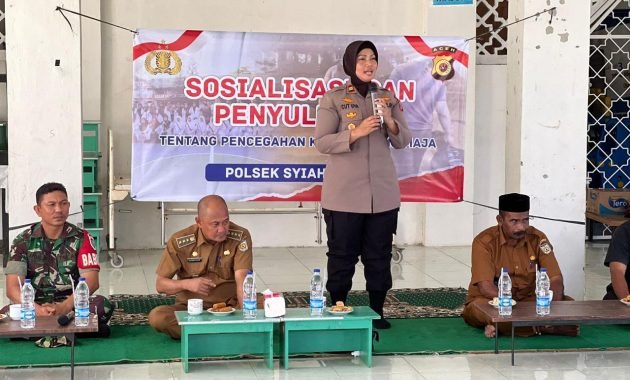 Kapolsek Syiah Kuala Lakukan Sosialisasi dan Penyuluhan tentang Pencegahan Kenakalan Remaja