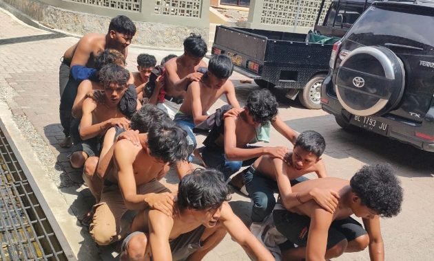 Tim Rimeung Berhasil Amankan 14 Pelaku Pasca Pembacokan Warga