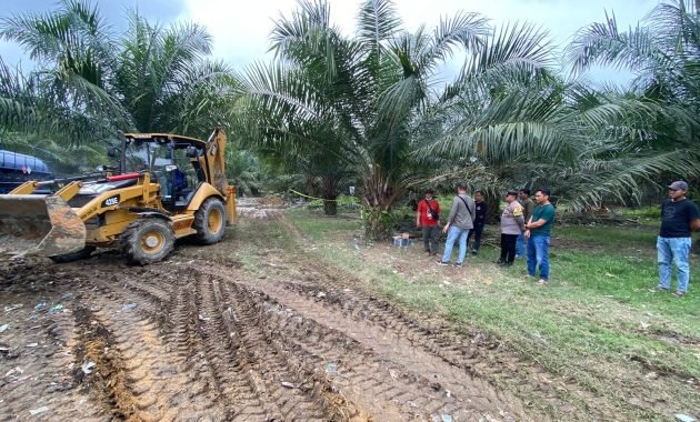 Bekas Sumur Injeksi Exploitasi PT Pertamina Rantau Mengeluarkan Sumburan Lumpur