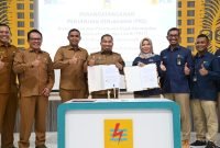 Pj Bupati Aceh Besar Teken MoU PBJT dengan PLN UP3 Banda Aceh