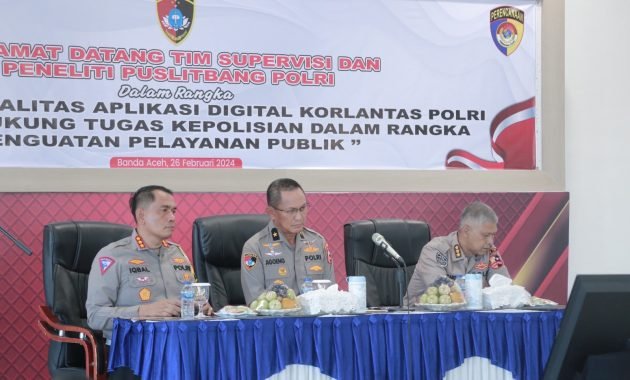 Tim Puslitbang Polri Lakukan Penelitian di Polda Aceh, Pastikan Aplikasi Digital Korlantas Sesuai Standar MPTIK