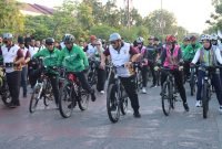 Sinergisitas TNI-Polri, Kapolda Aceh dan Pangdam IM Gowes Bersama