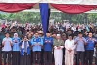 Kampanye Akbar Abon Usman dan Teuku Rifky Harsya dihadiri lima ribu massa.
