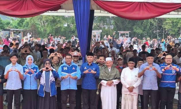 Kampanye Akbar Abon Usman dan Teuku Rifky Harsya dihadiri lima ribu massa.