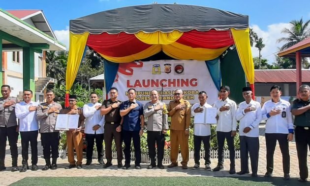 Polresta Banda Aceh Kembali Launching Kampung Bebas Narkoba di Darul Kamal