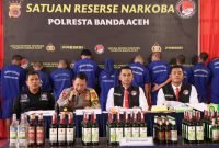 Minggu Pertama Ramadhan, Polresta Banda Aceh Amankan 11 Penjual Miras