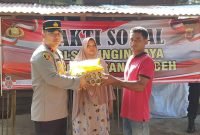 Warga Cot Bada Terima Bantuan Bakti Sosial dari Polresta Banda Aceh