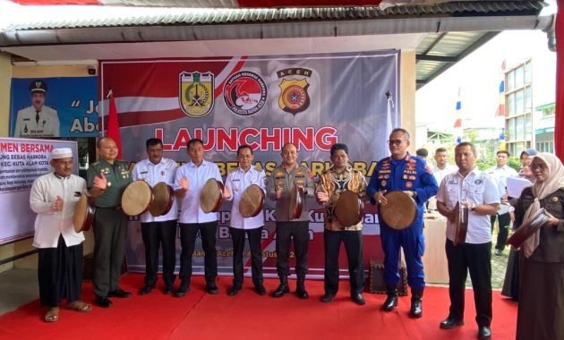 Dirresnarkoba Polda Aceh Hadiri Peluncuran Kampung Bebas Narkoba di Lhong Raya
