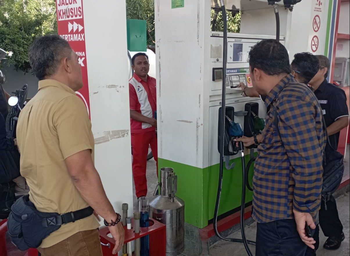 Jelang Idul Fitri, Satreskrim Polresta Banda Aceh Cek SPBU