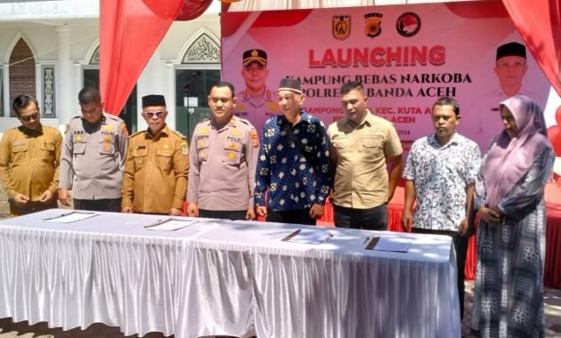 Polresta Banda Aceh Kembali Luncurkan Kampung Bebas Narkoba Ke-13 Di Gampong Mulia