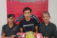 Polres Aceh Utara Tangkap Tiga Pria, 1kg Sabu Diamankan