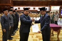 Lantik Tujuh Kepala SKPA, Pj Sekda Ingatkan Percepatan Realisasi APBA