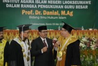 Penjabat Gubernur Aceh Harap Kehadiran Guru Besar di IAIN Lhokseumawe Berkontribusi Tingkatkan Pendidikan Aceh