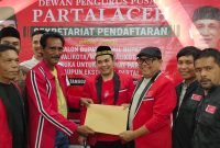 Sayuti Abubakar Daftar Bakal Calon Walikota Lhokseumawe Ke Partai Aceh