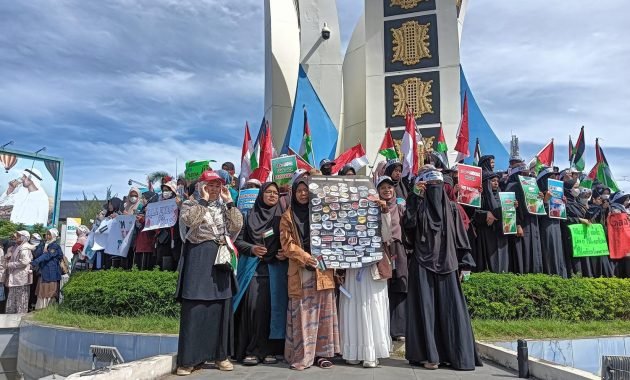 Gelar Aksi Bela Palestina: Rakyat Aceh Gugat Dunia Agar Buka Mata