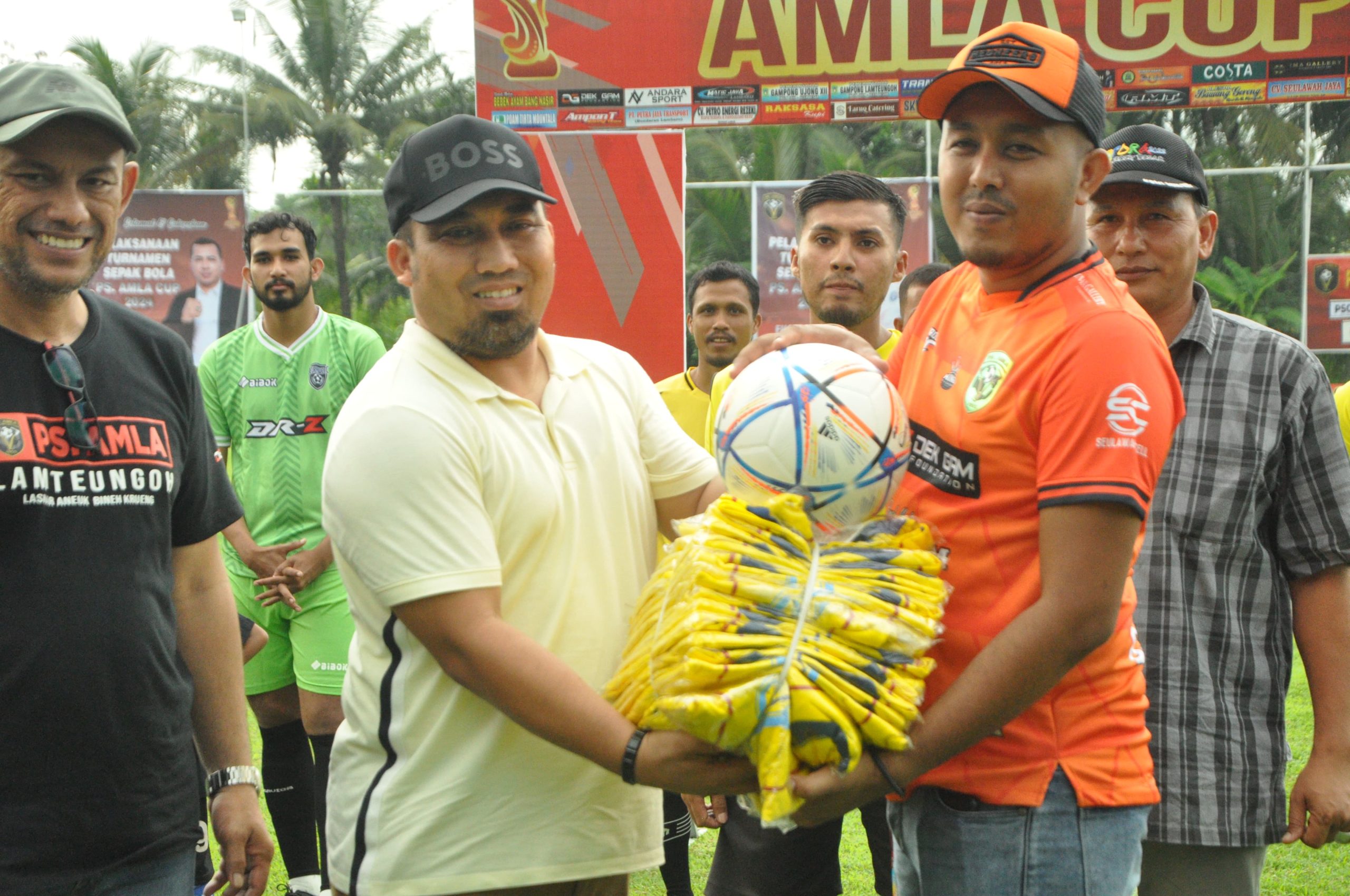 Pj Bupati Aceh Besar Buka Turnamen Sepak Bola PS AMLA CUP 2024