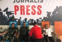 Wartawan Lhokseumawe-Aceh Utara Sumbang Darah 50 Kantong