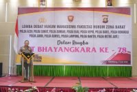 Polda Aceh Raih Juara Pertama Lomba Debat Hukum antar Polda Zona Barat