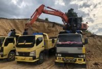 Polisi Amankan Satu Unit Ekskavator di Lokasi Tambang Ilegal di Pidie