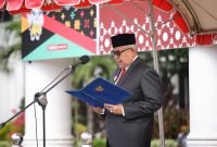 Pj Gubernur Jadi Inspektur Upacara Hari Lahir Pancasila