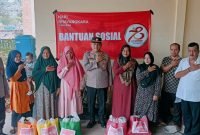 Hut Bhayangkara ke 78 Tahun, Kapolsek Kuta Alam Salurkan Bansos ke Warga Kurang Mampu