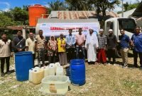 Lembaga Amil Zakat Nasional Sahabat Yatim Salurkan Air Bersih ke Dayah Nurul A’la al-Asyi Lhoknga