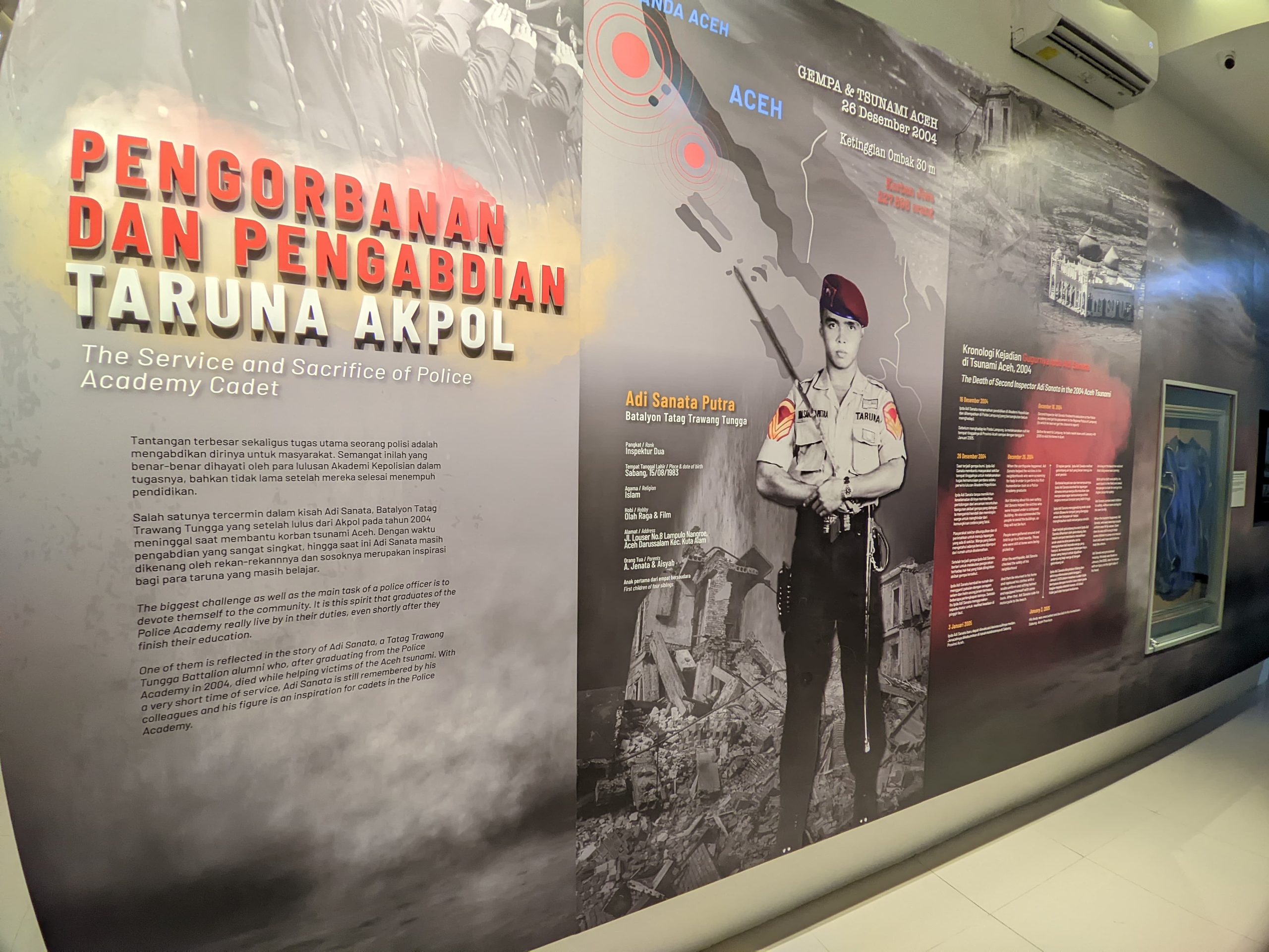 Mengenang Ipda Adi Sanata, Lulusan Akpol yang Berkorban saat Tsunami Aceh