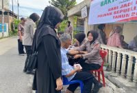 Sambut Hari Jadi Ke-76, Polwan Polda Aceh Gelar Bakti Kesehatan untuk Disabilitas