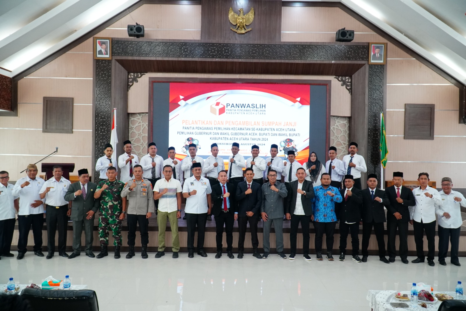 81 Panwaslihcam Aceh Utara Dilantik Pj Bupati Ingatkan Jangan Terlibat Politik Praktis