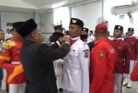 Pengukuhan Paskibraka Kecamatan Tanjung Merawa Tahun 2024 Ini Kata H Ibnu Hajar S,Sos