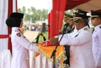 Mahyuzar Irup Upacara HUT RI ke-79 Pemkab Aceh Utara