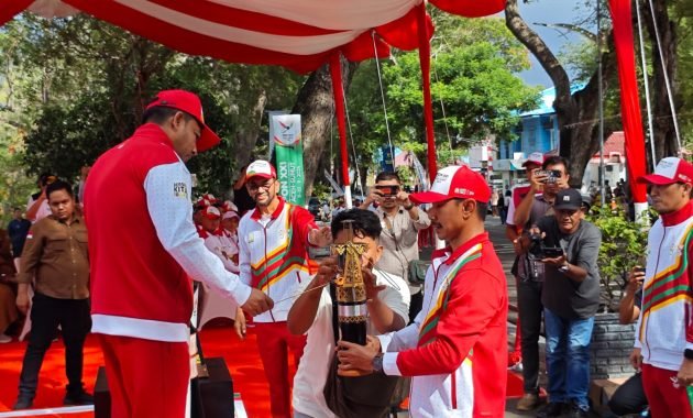 Kapolres Sabang Hadiri Upacara Kirab Api PON XXI Aceh-Sumut 2024