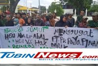 Kantor BPN Sumut di Demo Himpunan Putra Putri Keluarga TNI 63 Sumut, Begini Orasinya?