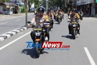 Jelang Pelantikan Presiden Dan Wakil Presiden RI Terpilih, Kapolrestabes Medan Dan PJU Gelar Patroli Sepeda Motor 