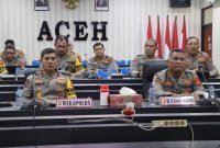 Wakapolda Aceh Hadiri Rapat Secara Virtual Terkait Rekrutmen Bakomsus Dukung Program Ketahanan Pangan