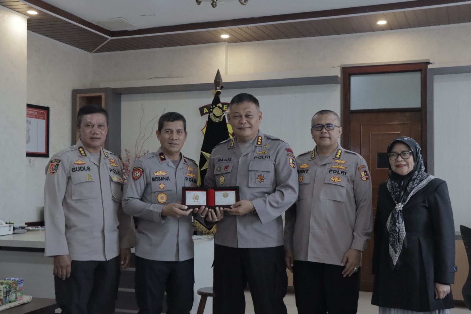 Wakapolda Aceh Terima Kedatangan Tim Penelitian Sespim Lemdiklat Polri